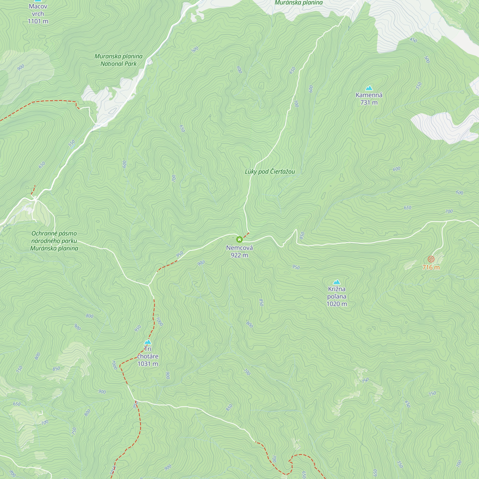 Nemcová map