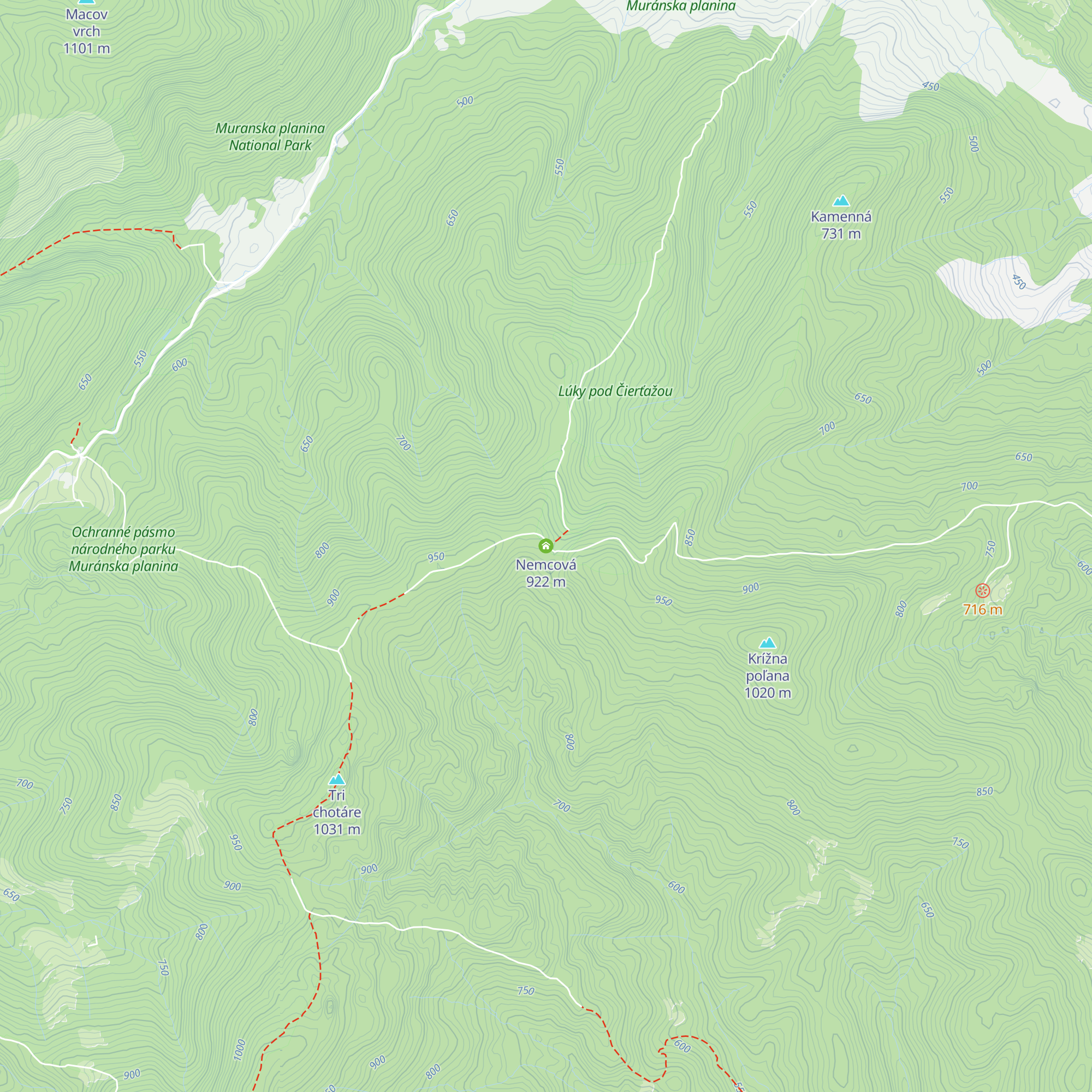 Nemcová map
