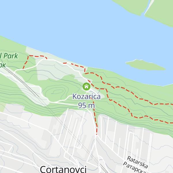Map of Kozarica