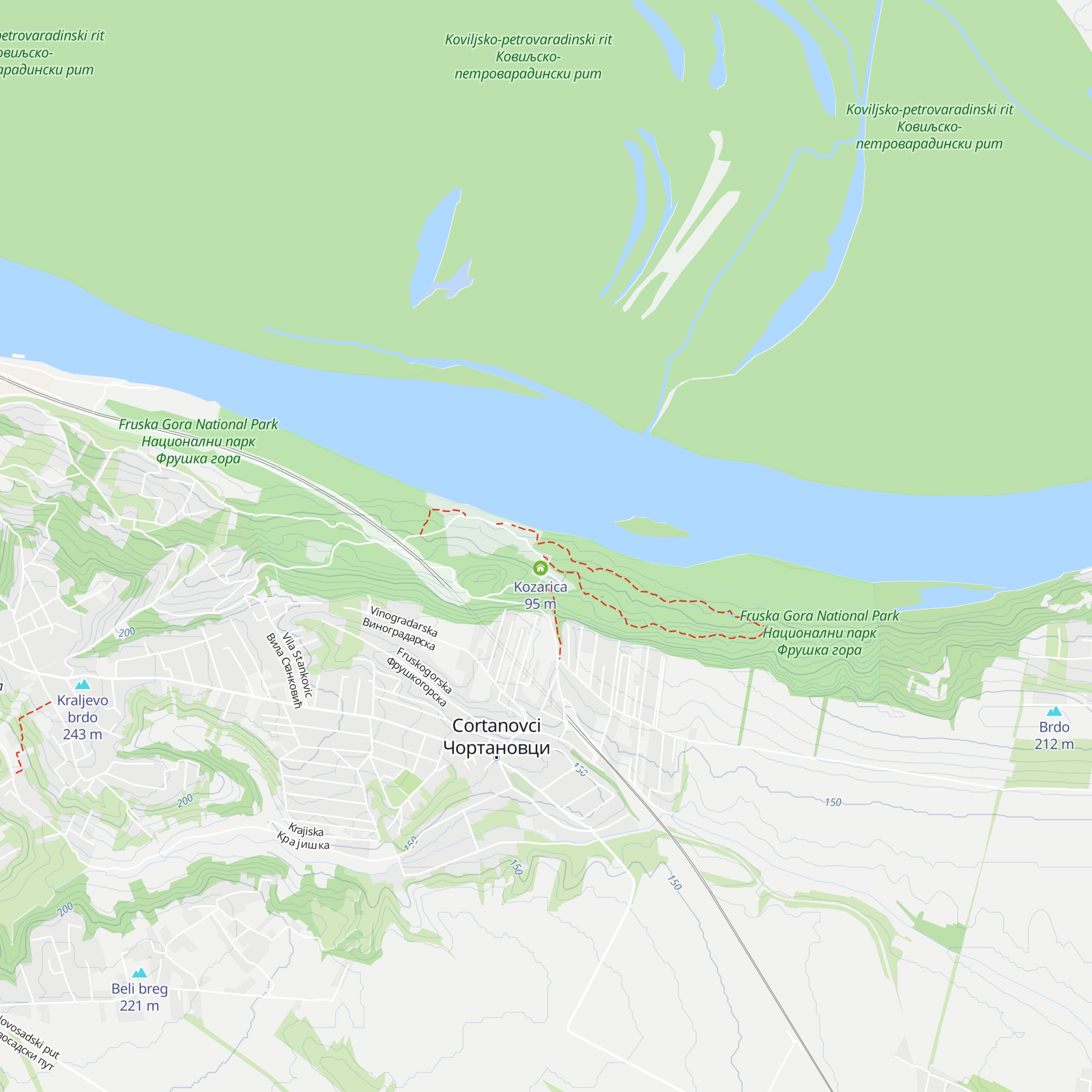 Ferijalac map