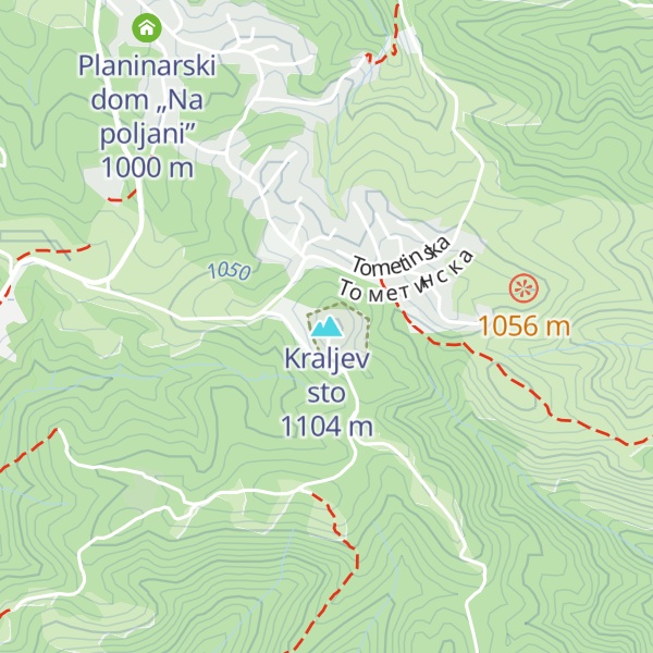 Map of Kraljev sto