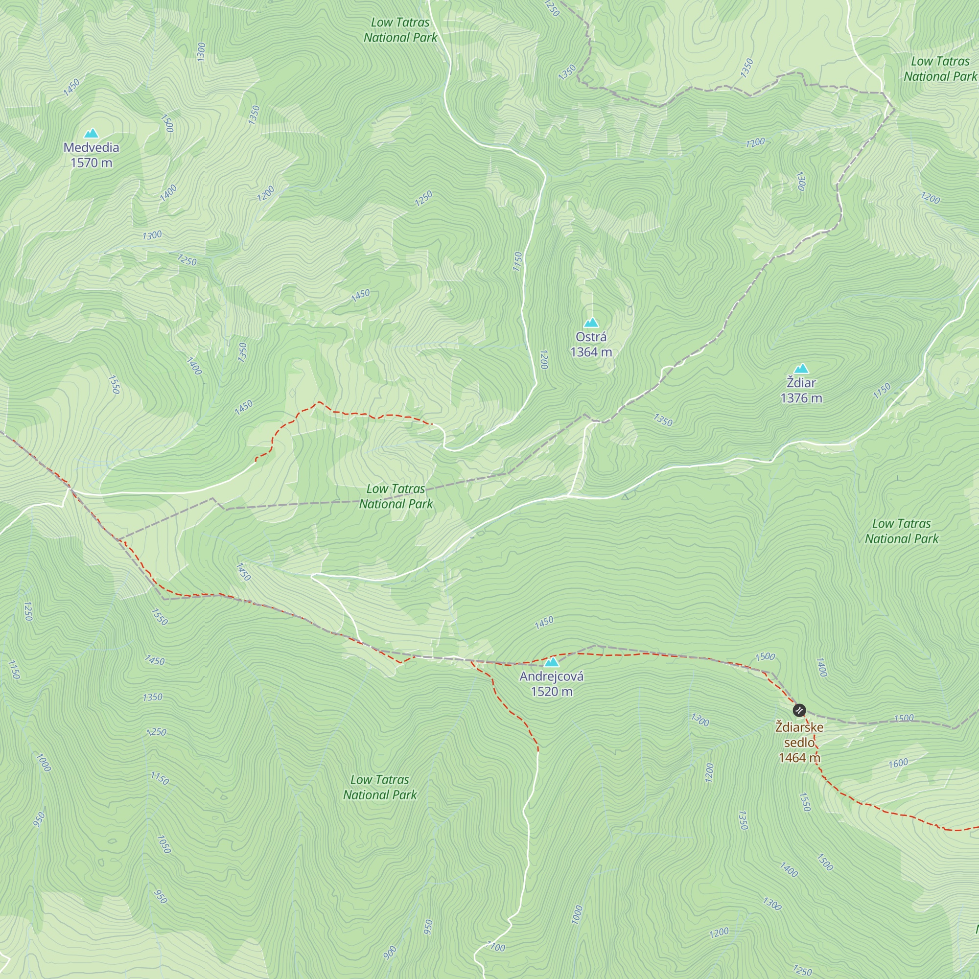 Búda nárekov Budnárka map
