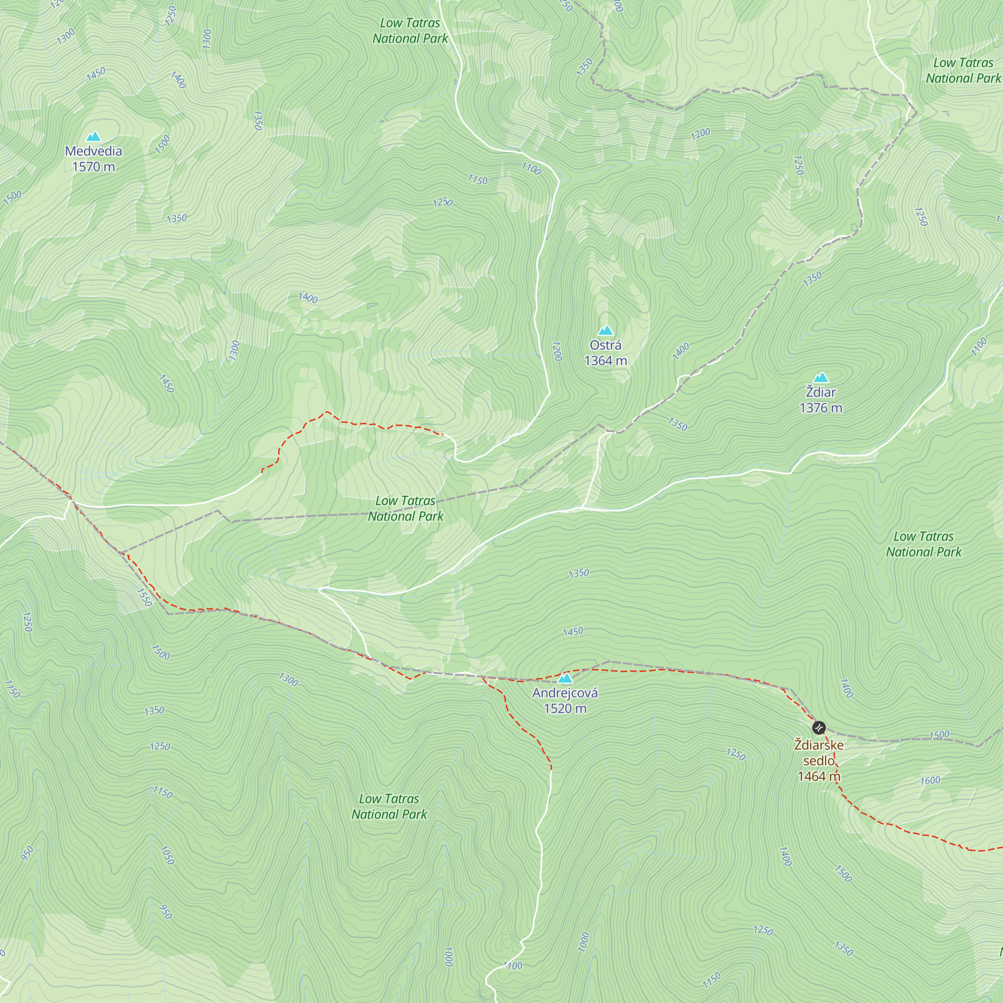 Búda nárekov Budnárka map