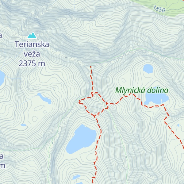 Map of Furkotský štít