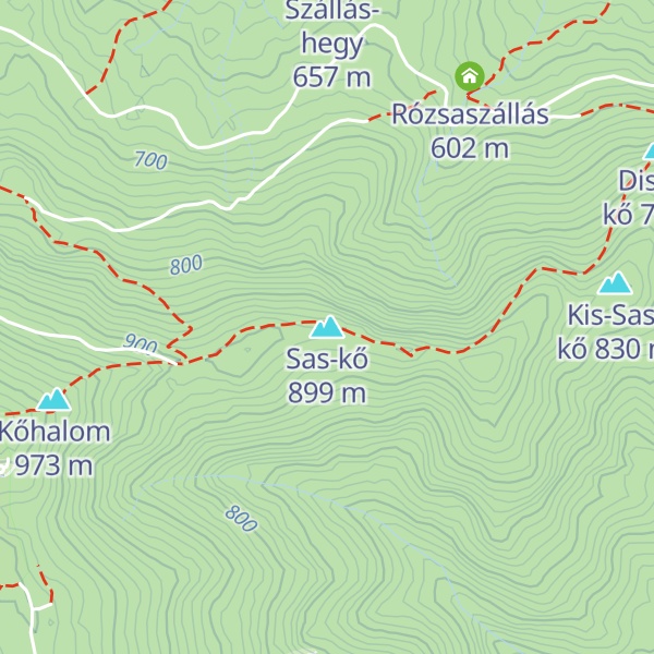 Map of Sas-kő