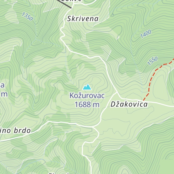 Map of Kožurovac