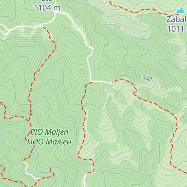 Map of Lazino Vrelo
