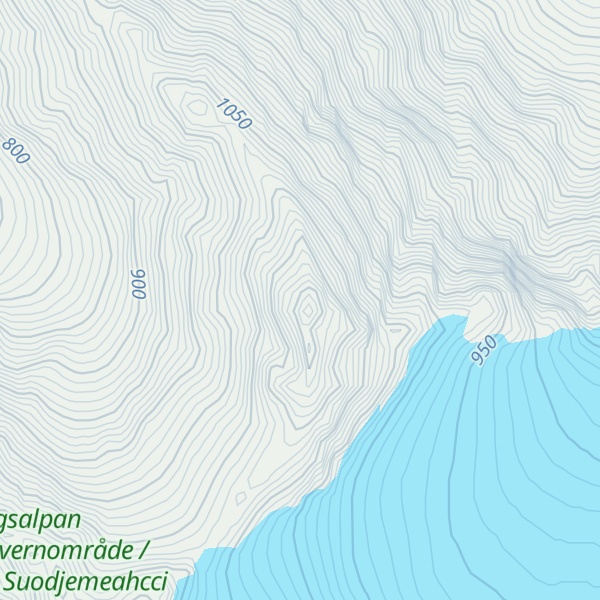 Map of Nordre Jægervasstinden