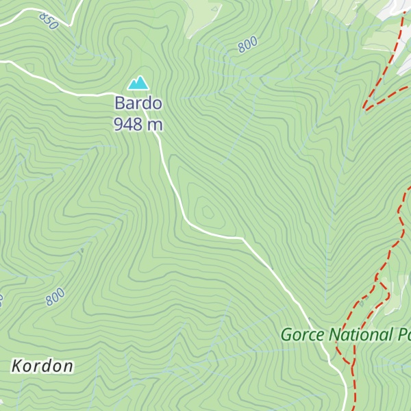 Map of Jaworzyna Ponicka