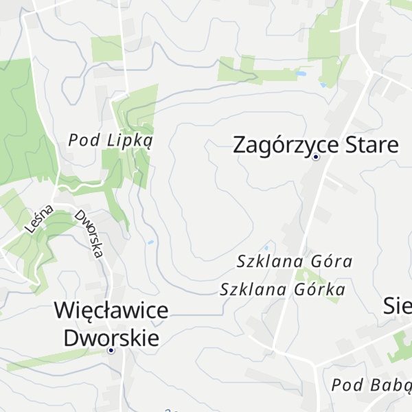 Map of Szklana Górka