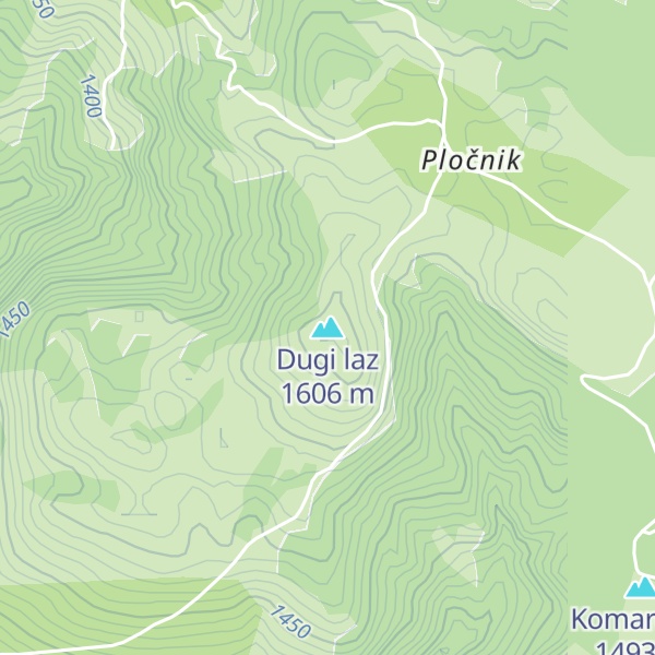 Map of Dugi laz