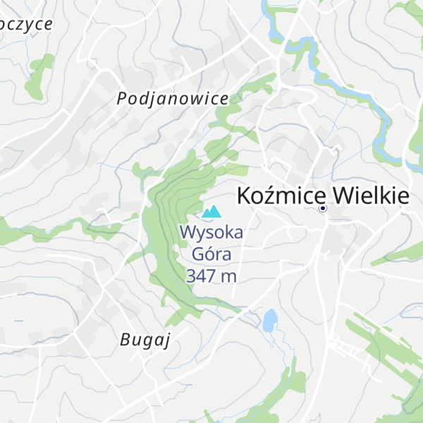 Map of Wysoka Góra