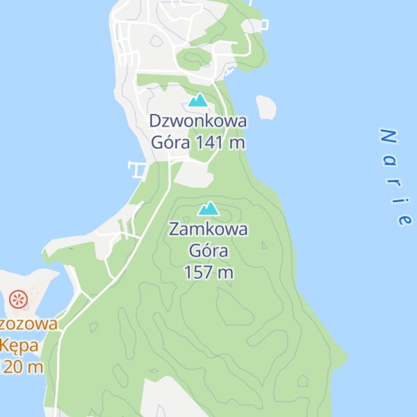 Map of Zamkowa Góra