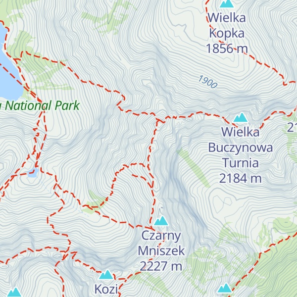 Map of Pośredni Granat