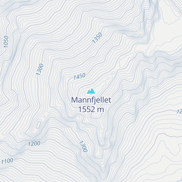 Map of Mannfjellet