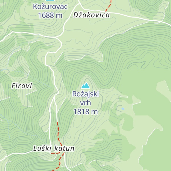 Map of Rožajski vrh