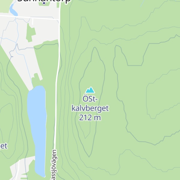 Map of ÖSt-kalvberget