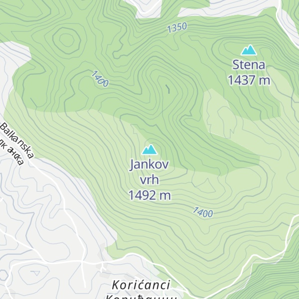 Map of Jankov vrh