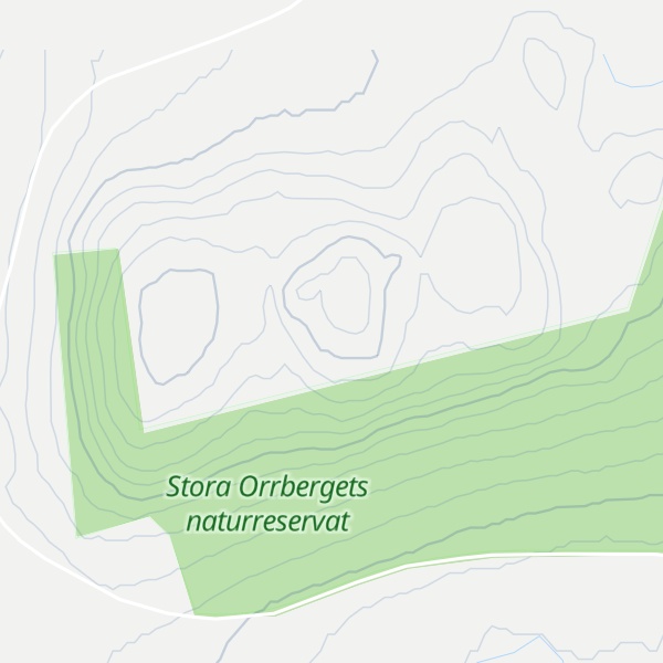 Map of Stora Orrberget