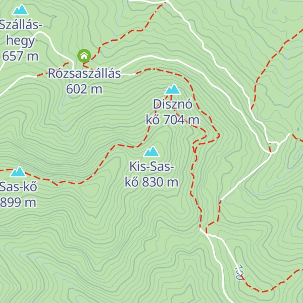 Map of Kis-Sas-kő