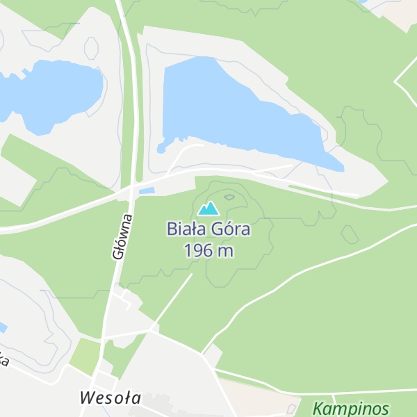 Map of Biała Góra