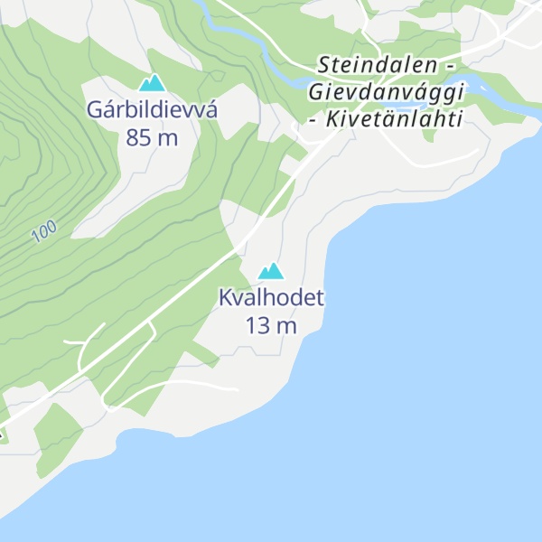 Map of Kvalhodet