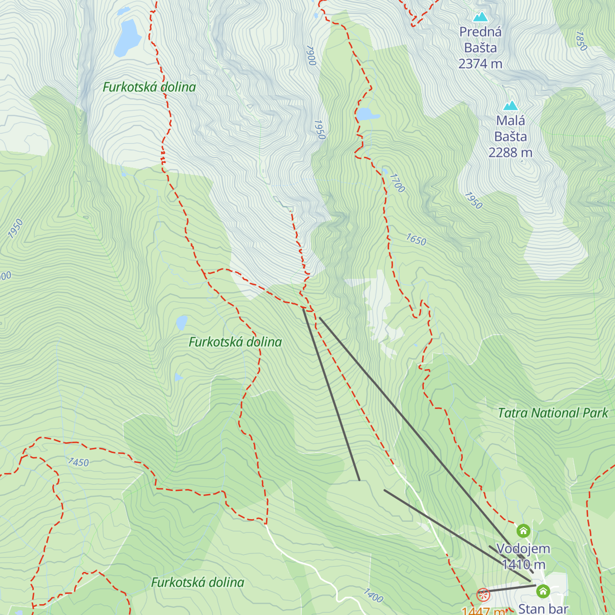 Chata pod Soliskom map