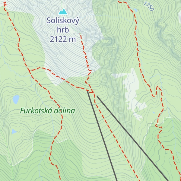 Map of Chalet under Solisko Mt.