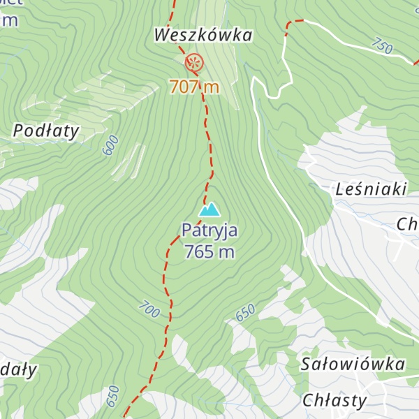 Map of Patryja