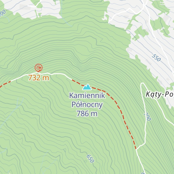Map of Kamiennik Północny