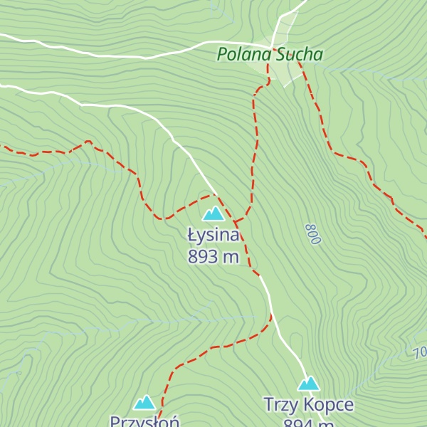 Map of Łysina