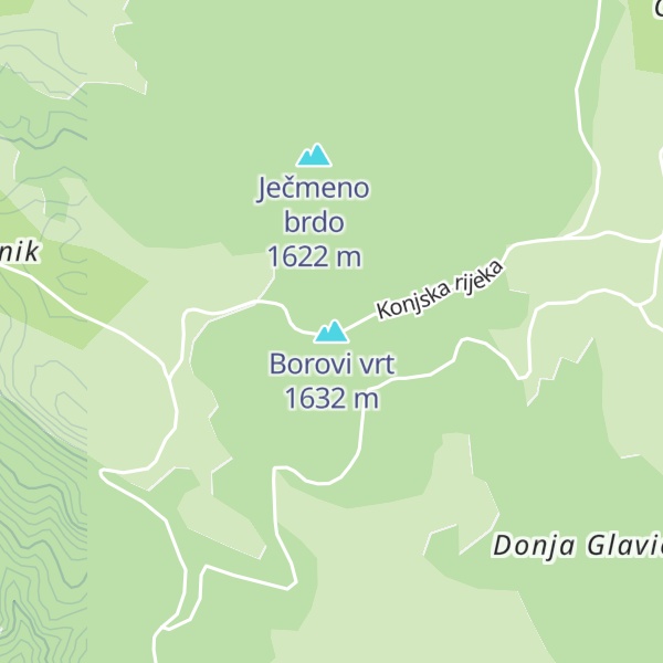 Map of Borovi vrt