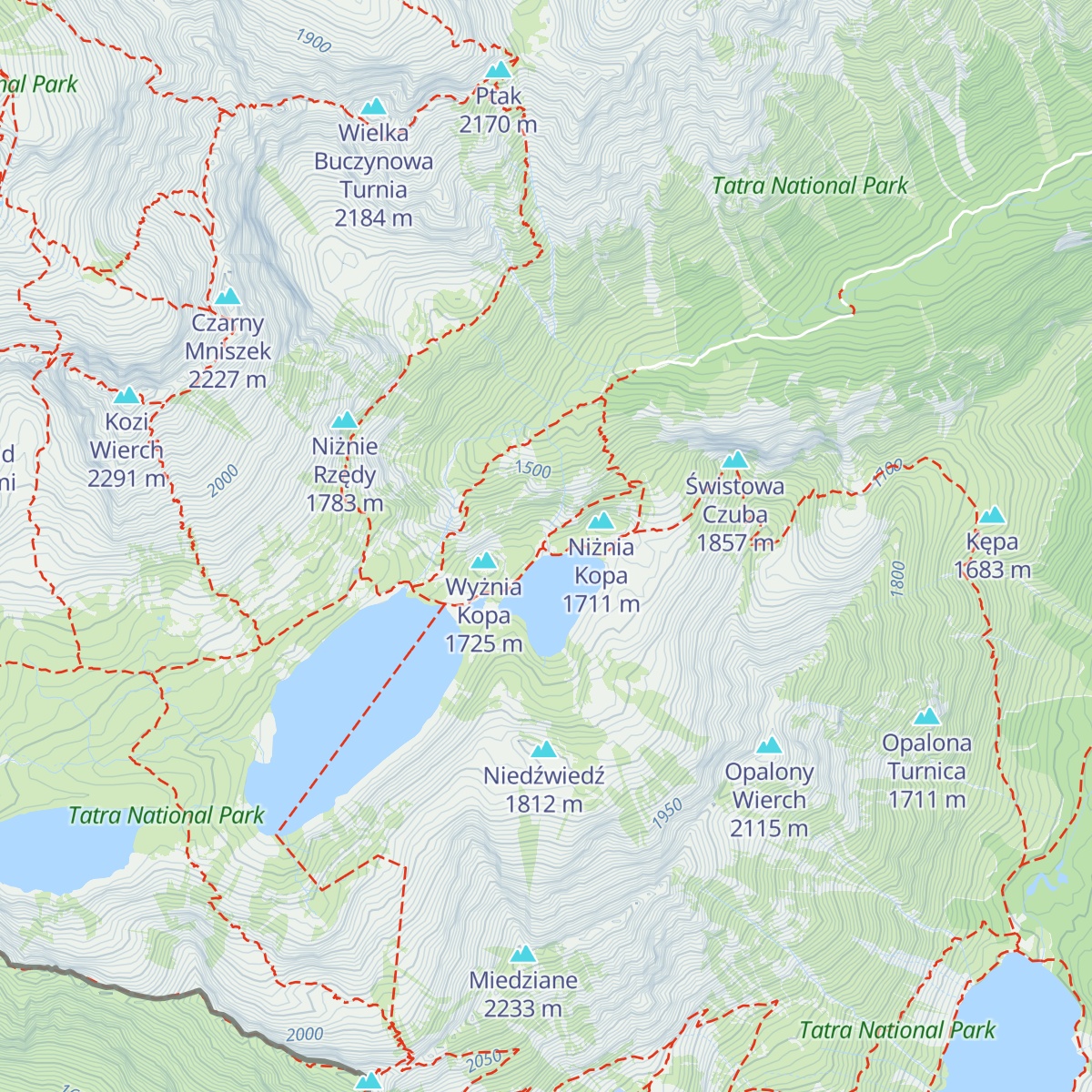 Schronisko PTTK w Dolinie Pięciu Stawów Polskich map