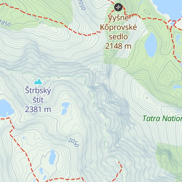 Map of Veľká Capia veža