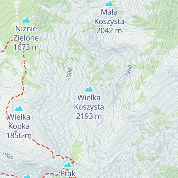 Map of Wielka Koszysta