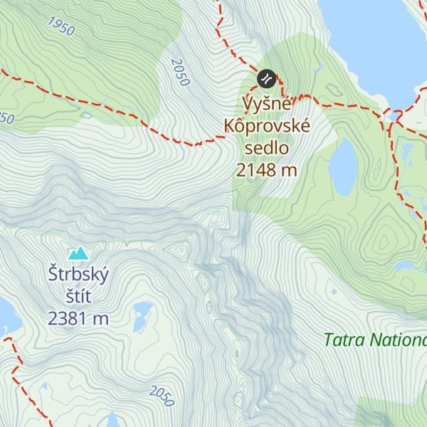 Map of Kôprovská veža