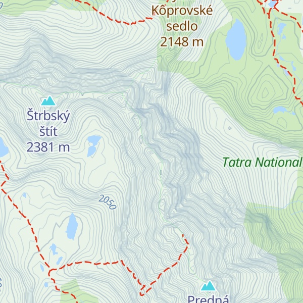 Map of Malá Capia veža