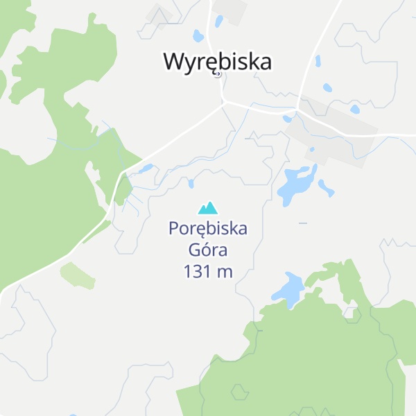Map of Porębiska Góra