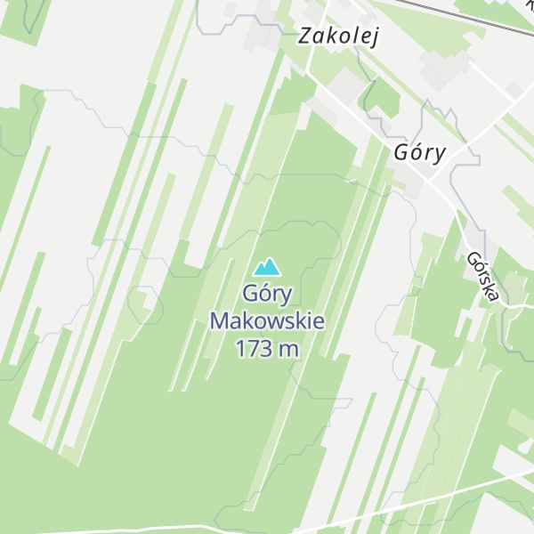 Map of Góry Makowskie