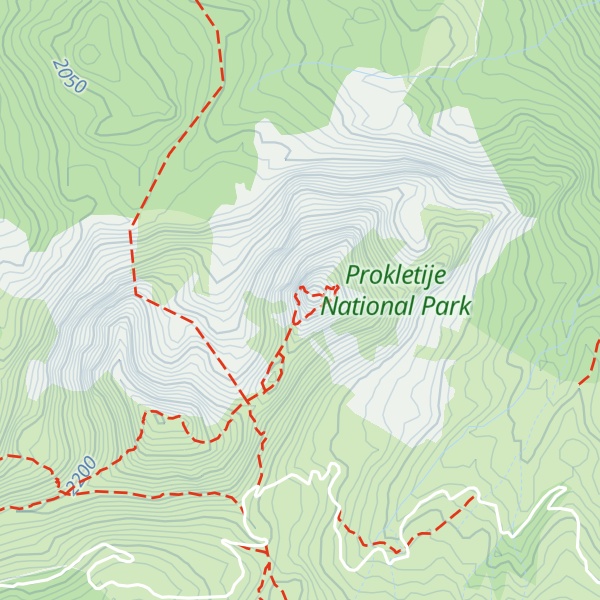 Map of Krš Bogićevica (Hridski)