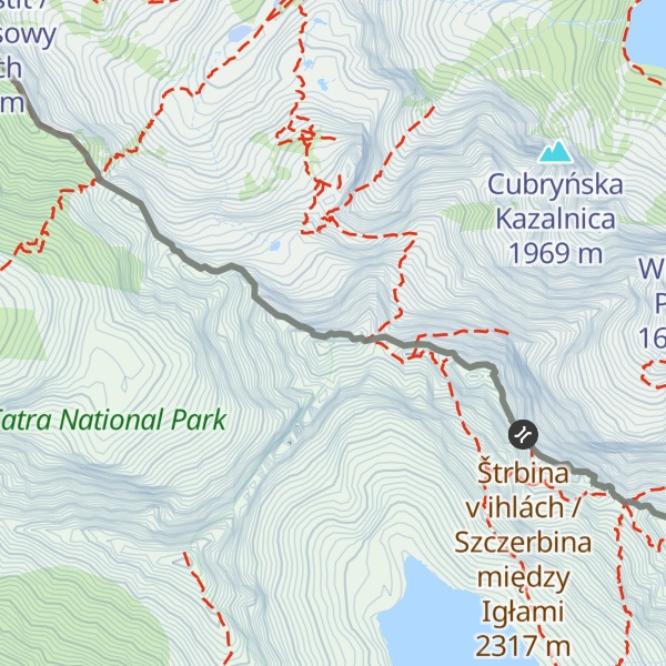 Map of Cubryna / Čubrina