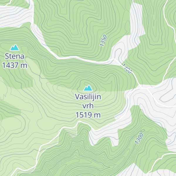 Map of Vasilijin vrh
