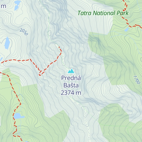 Map of Predná Bašta