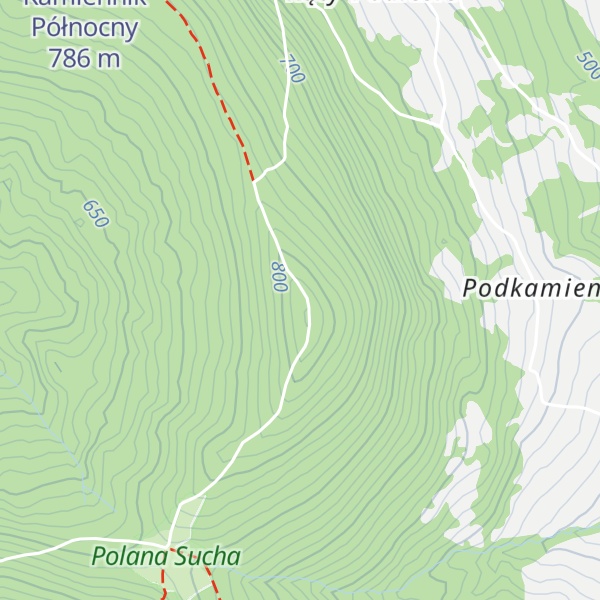 Map of Kamiennik Południowy
