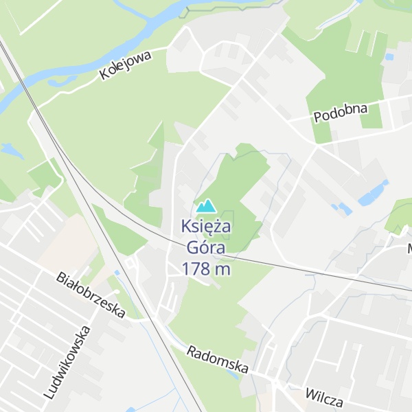 Map of Księża Góra