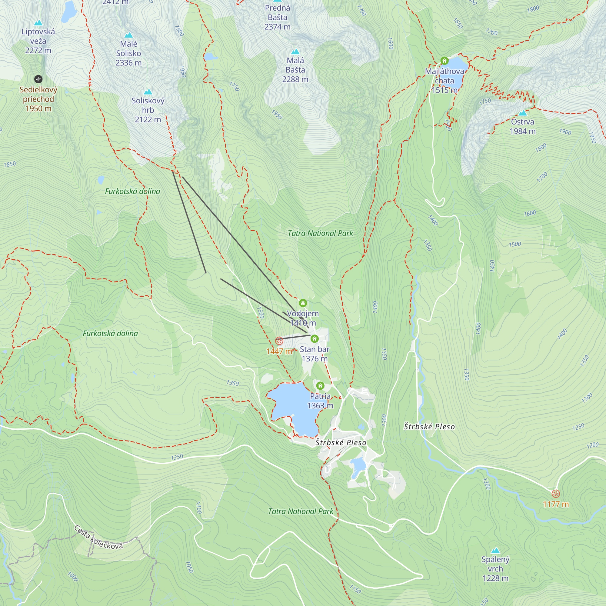 Vodojem map