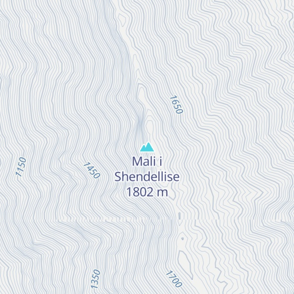 Map of Mali i Shendellise