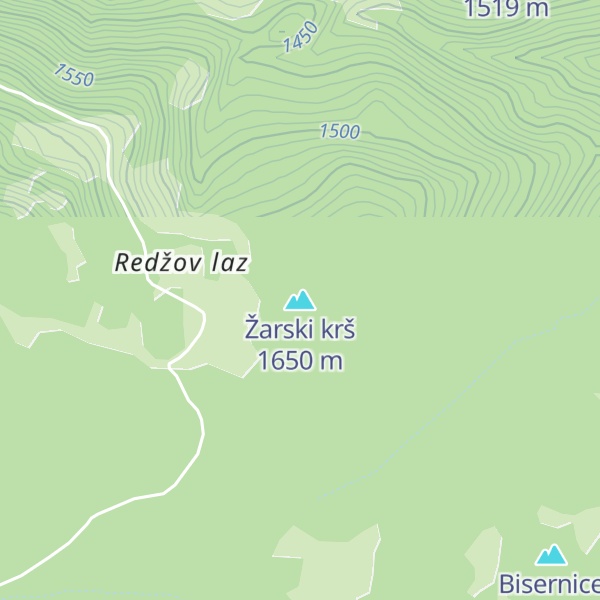 Map of Žarski krš