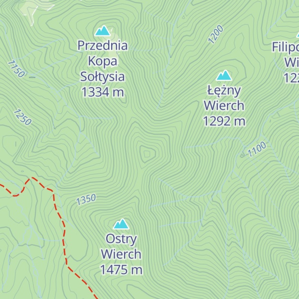 Map of Zadnia Kopa Sołtysia