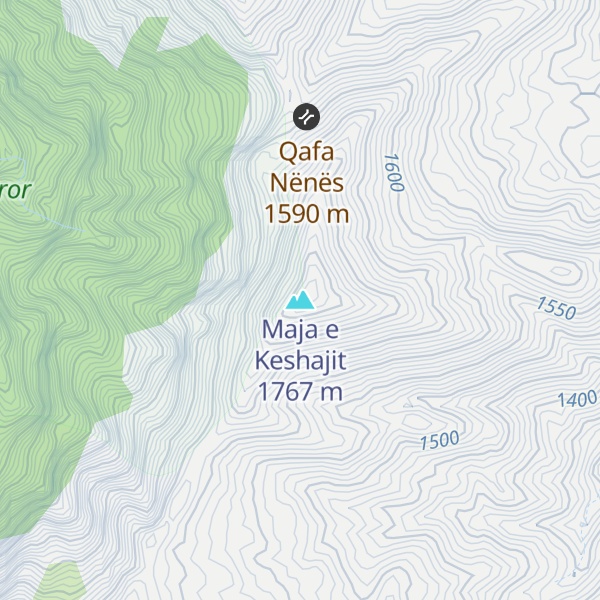 Map of Maja e Keshajit